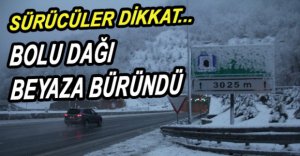BOLU DAĞI'NDA YOĞUN KAR YAĞIŞI