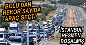 BOLU DAĞI'NDAN REKOR SAYIDA ARAÇ GEÇTİ