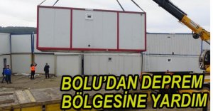 BOLU'DAN DEPREMZEDELERE YARDIM...