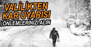 BOLULULAR DİKKAT, YOĞUN KAR YAĞIŞI UYARISI