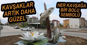 BOLUNUN SİMGELERİ KAVŞAKLARA YERLEŞTİRİLİYOR