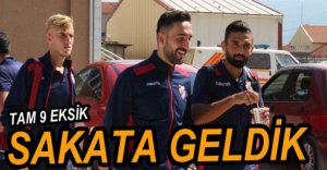 BOLUSPOR 9 EKSİKLE GİTTİ