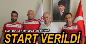 BOLUSPOR'DA 3 İMZA BİRDEN...