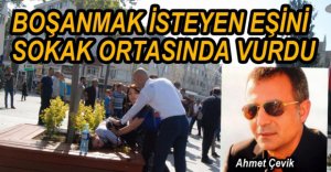 BOŞANMAK İSTEYEN KARISINI VURDU