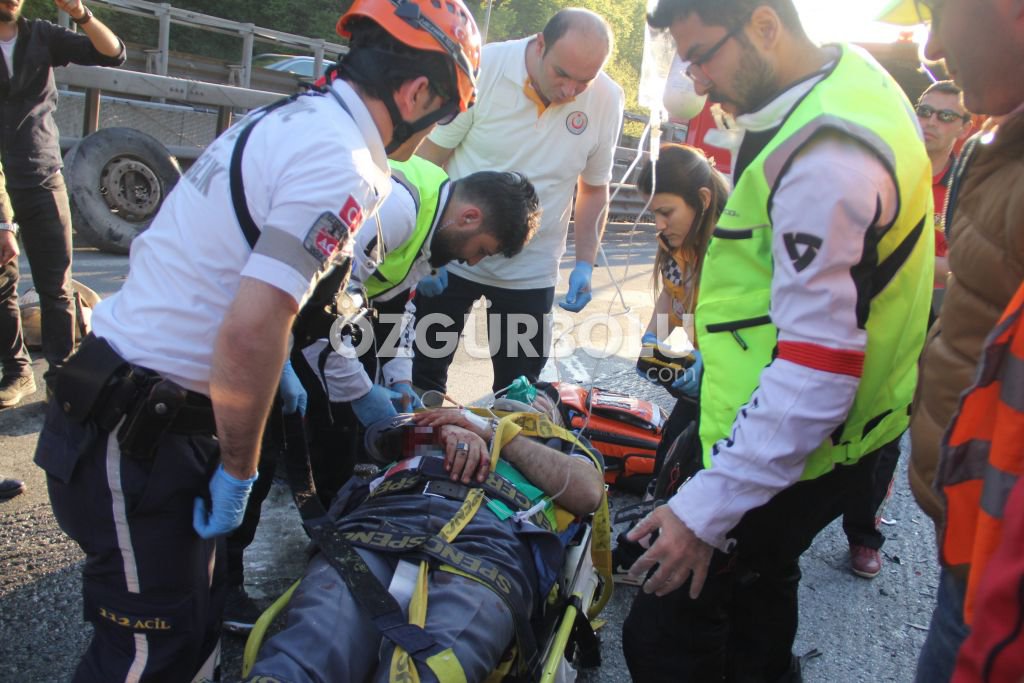 FECİ KAZADA SÜRÜCÜNÜN YAŞAM MÜCADELESİ