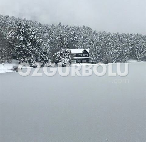 GÖLCÜK GÖLÜ BUZ TUTTU...