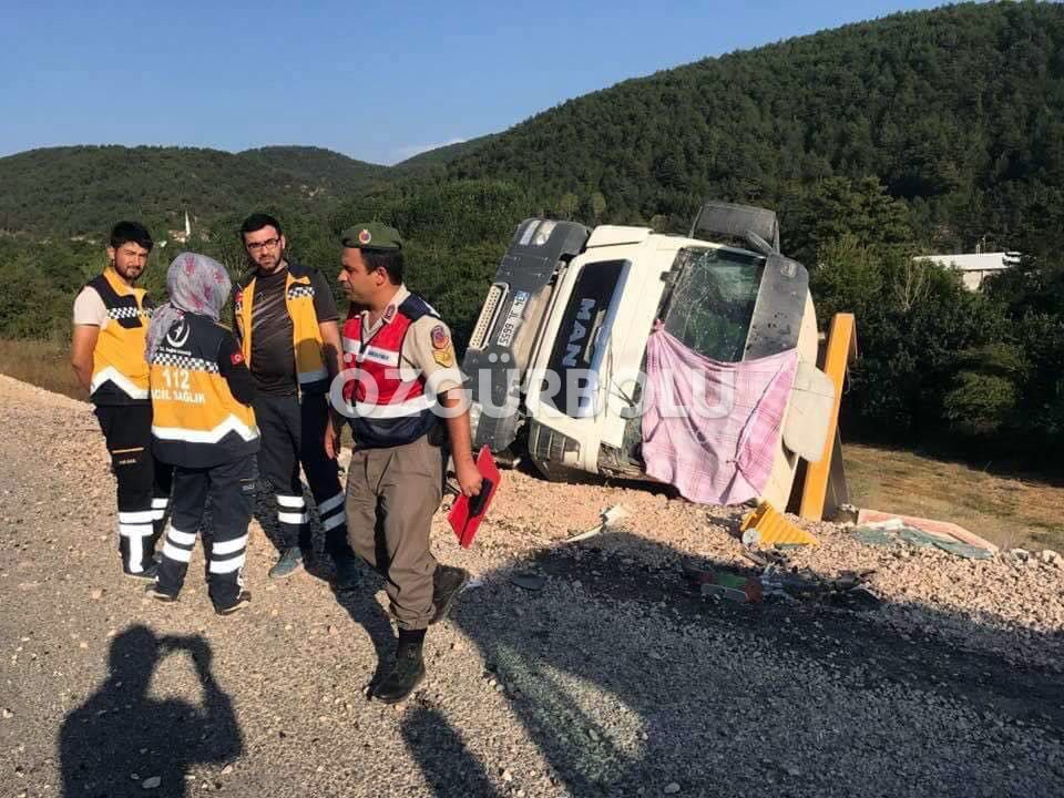 KAMYONUN ALTINDA KALARAK CAN VERDİ