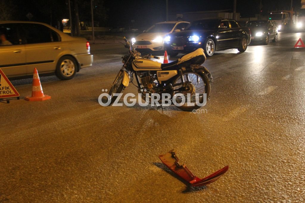 MOTOSİKLET, HALAT VE OTOMOBİL KAZASI