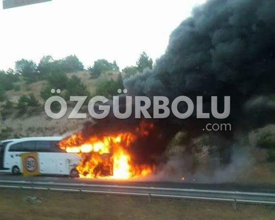 OTOBÜS ALEV ALEV YANDI