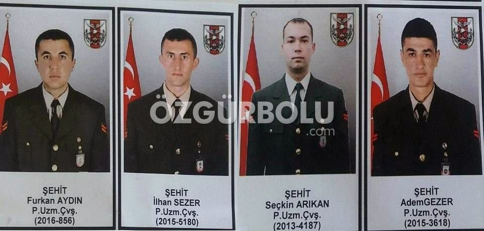 ŞEHİTLERİMİZ MEMLEKETLERİNE UĞURLANDI