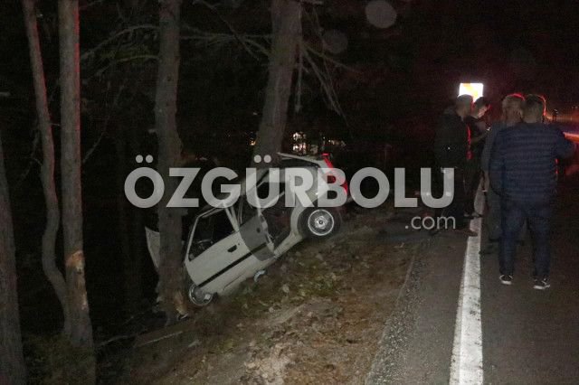 TAKLA ATARAK AĞACA ÇARPTI