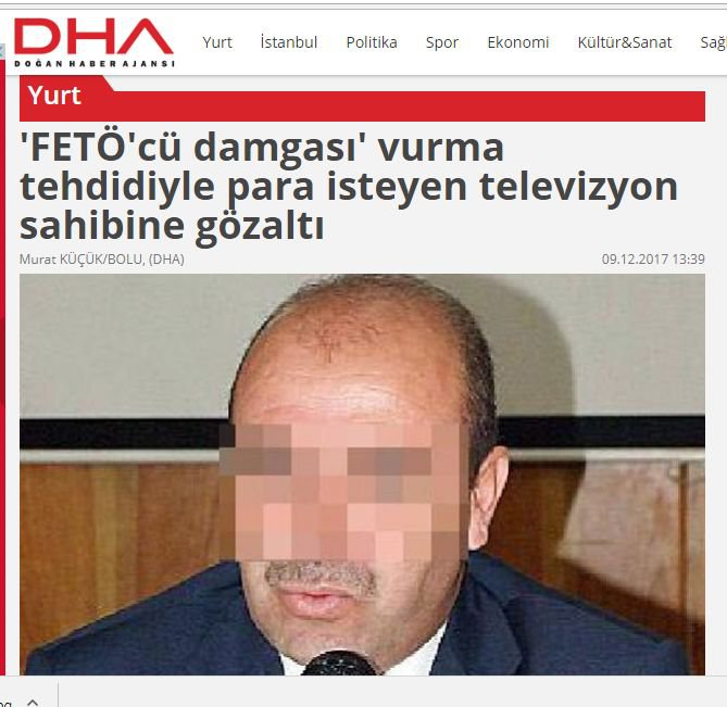 TEHDİT VE ŞANTAJ İDDİALARI ULUSAL BASINDA