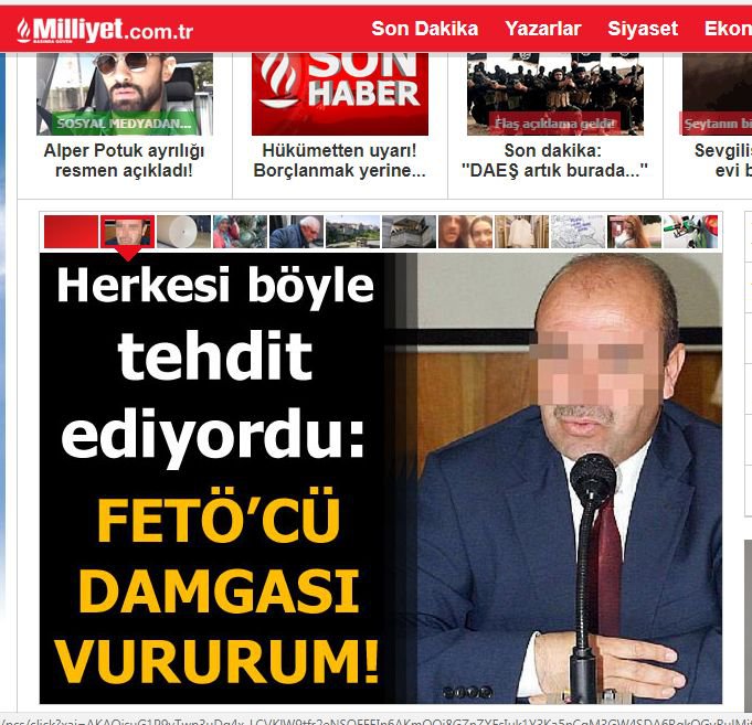 TEHDİT VE ŞANTAJ İDDİALARI ULUSAL BASINDA