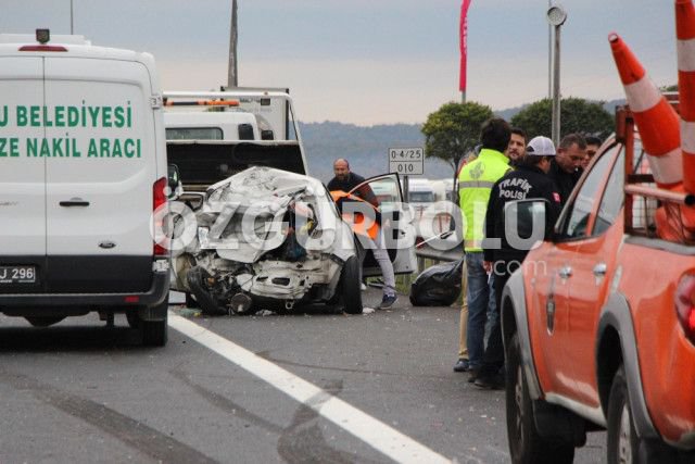 TEM OTOYOLU'NDA FECİ KAZA...