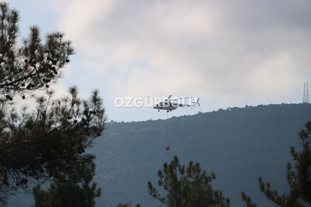 YANGINDA DEV BİR EKİP ÇALIŞTI