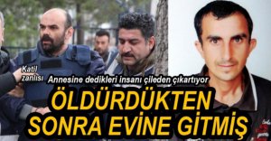 CİNAYET SONRASINDA AKIL ALMAZ OLAY