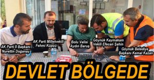 DEVLET TAM KADRO OLAY YERİNDE