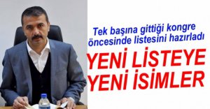 DOĞANAY LİSTESİNİ HAZIRLADI