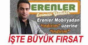 ERENLER MOBİLYADAN BÜYÜK FIRSAT