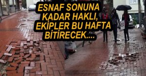 YUKARI ÇARŞI ESNAFIN YOL TEPKİSİ...