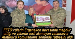 GÜLERYÜZLÜ KOMUTANIMIZ TERFİ ETTİ