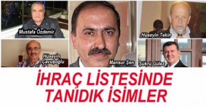 İHRAÇ LİSTESİNDE TANIDIK İSİMLER...