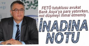 'İNADINA' NOTUNU DÜŞTÜ