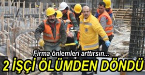 İSKELEDEN DÜŞEN İŞÇİLER YARALANDI