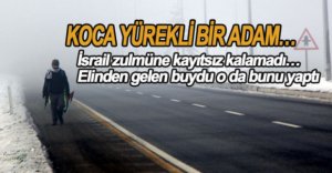 İSRAİL ZULMÜNE DİKKAT ÇEKMEK İÇİN KUDÜS'E YÜRÜYOR