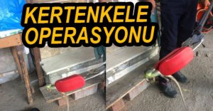 İTFAİYEDEN KERTENKELE OPERASYONU