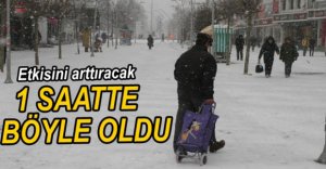 KAR BU KEZ SERT GELDİ