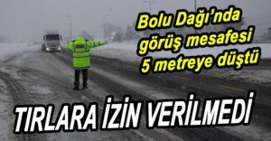 KARLA BİRLİKTE SİS DE ETKİLİ OLUYOR...