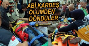 KÜÇÜK YAŞTAKİ KARDEŞLER ÖLÜMDEN DÖNDÜ