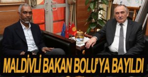 MALDİVLİ BAKAN BOLU'YU ÇOK SEVDİ