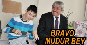 MÜDÜRDEN MİNİK UMUT'A MORAL ZİYARETİ