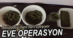 POLİSTEN EVE UYUŞTURUCU OPERASYONU