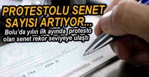 PROTESTO OLAN SENET SAYISI ARTTI