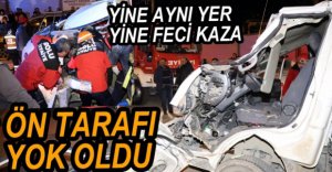 SANAYİ KAVŞAĞINDA FECİ KAZA
