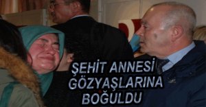 ŞEHİT ANNESİ GÖZYAŞLARINA BOĞULDU