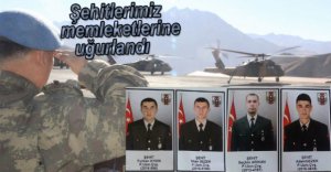 ŞEHİTLERİMİZ MEMLEKETLERİNE UĞURLANDI