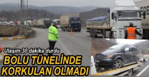 TRAFİK 30 DAKİKA KAPALI KALDI