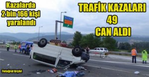 TRAFİK KAZALARINDA ACI BİLANÇO...