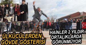 ÜLKÜCÜLER AİBÜ'DE GÖVDE GÖSTERİSİ YAPTI
