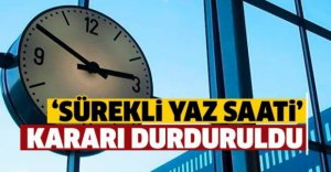 YAZ SAATİ UYGULAMASINA DANIŞTAY ENGELİ