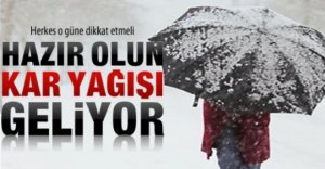 YOĞUN KAR YAĞIŞI GELİYOR