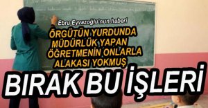YURTTA MÜDÜRLÜK YAPMIŞ, ÖRGÜTLE ALAKASI YOKMUŞ