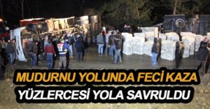 YÜZLERCESİ YOLA SAVRULDU...