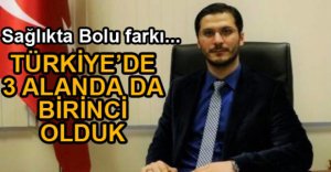 3 ALANDA TÜRKİYE'DE BİRİNCİ BOLU