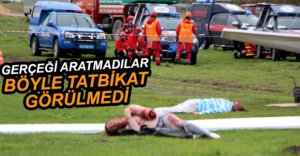 5 FARKLI FELAKET SENARYOSUNU CANLANDIRDILAR