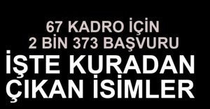 67 KADROYA 2 BİN 373 BAŞVURU